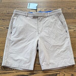 BRADY NWT  Men's Light Tan Flat Front Golf Shorts, 34